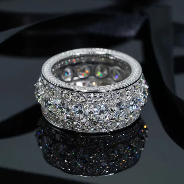 VOPU 13 carat moissanite ring is the first choice for neutral style gifts