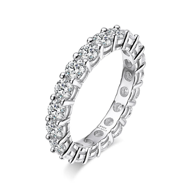 VOPU 2.2 Carat 3MM Moissanite Full Circle Row Diamond Ring