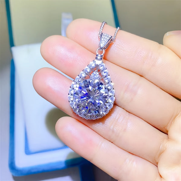 VOPU 10-20 carat D color Mosan diamond necklace pendant